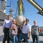 Versteigerung der Steinkugel - Franke