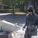 Bildhauerarbeiten am Rotter Oktober 1