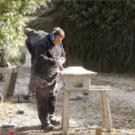 Bildhauerarbeiten am Rotter Oktober 4