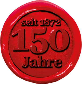 Franke Naturstein 150 Jahre Badge