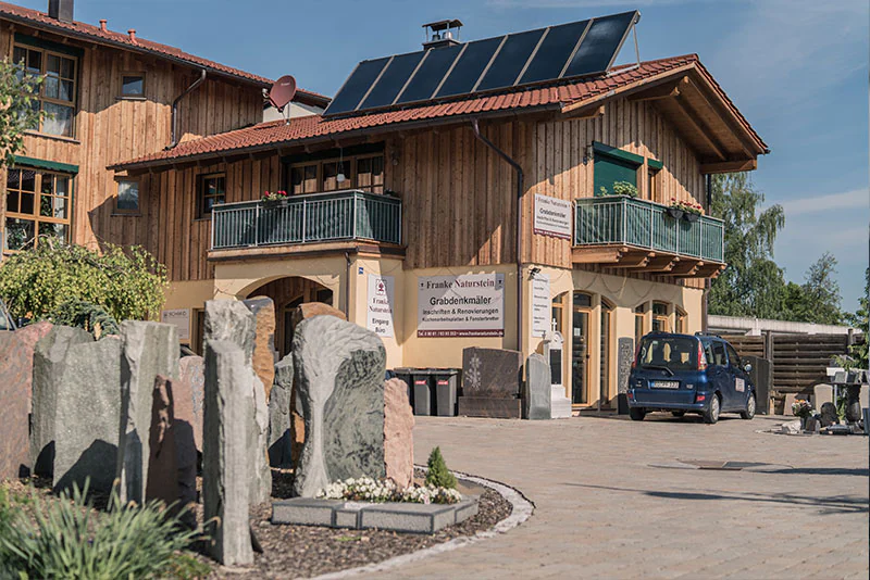Einzugsbebiete des Steinmetzbetriebs Franke Naturstein