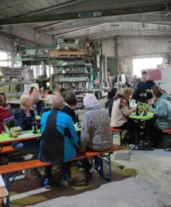 Genuss in der beheizten Halle